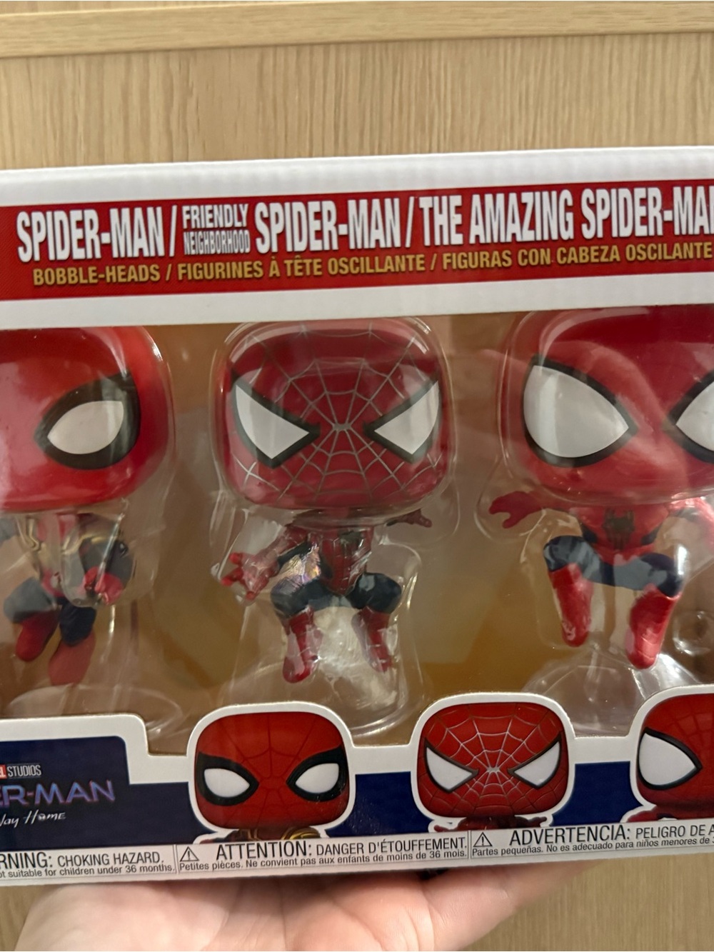 Funko Spider-Man Red & Blue Bobble-Head Trio